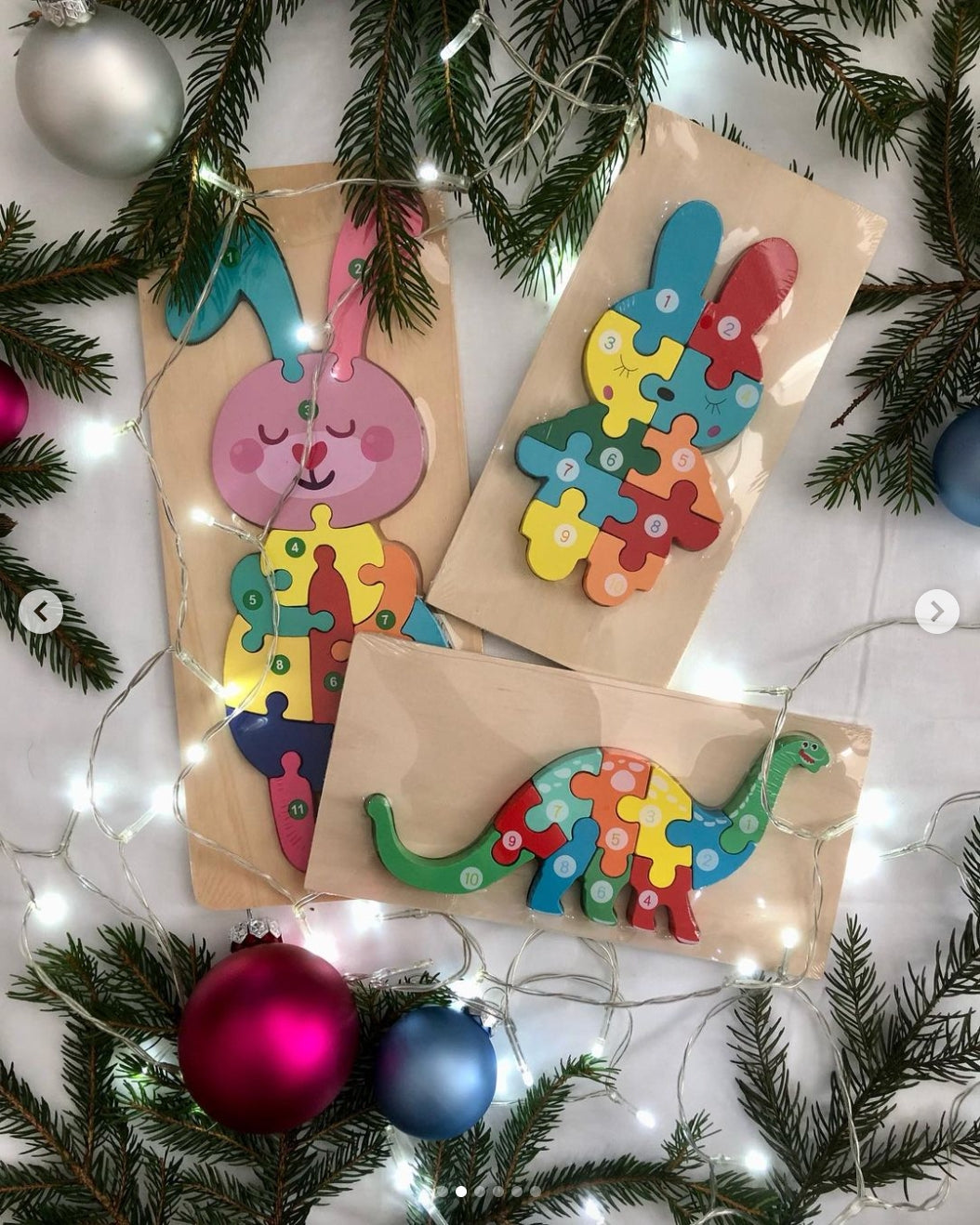 dřevěné puzzle vkládačky dárek pro děti n rozvoj