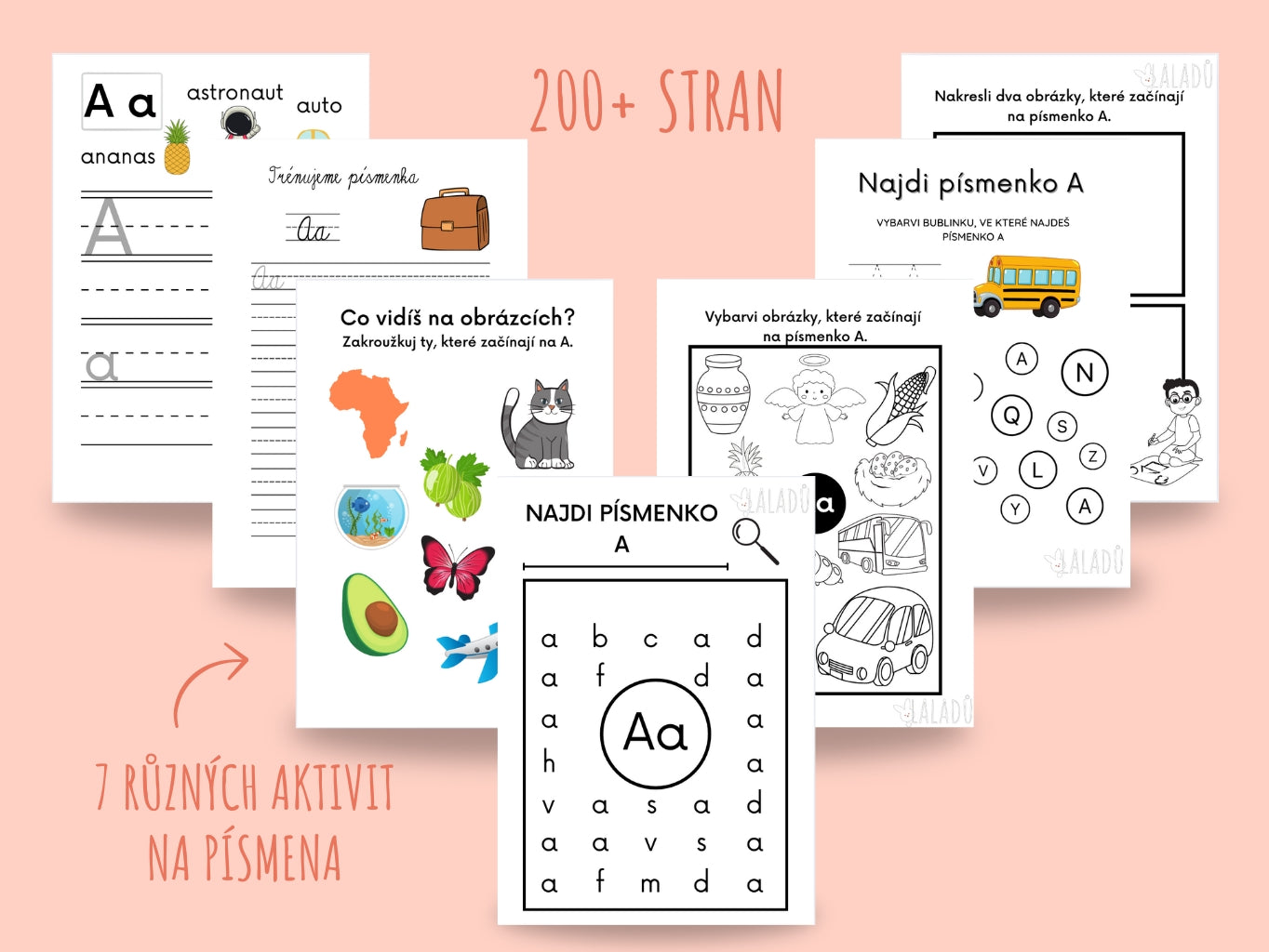 Aktivity na procvičení písmen abecedy pro děti