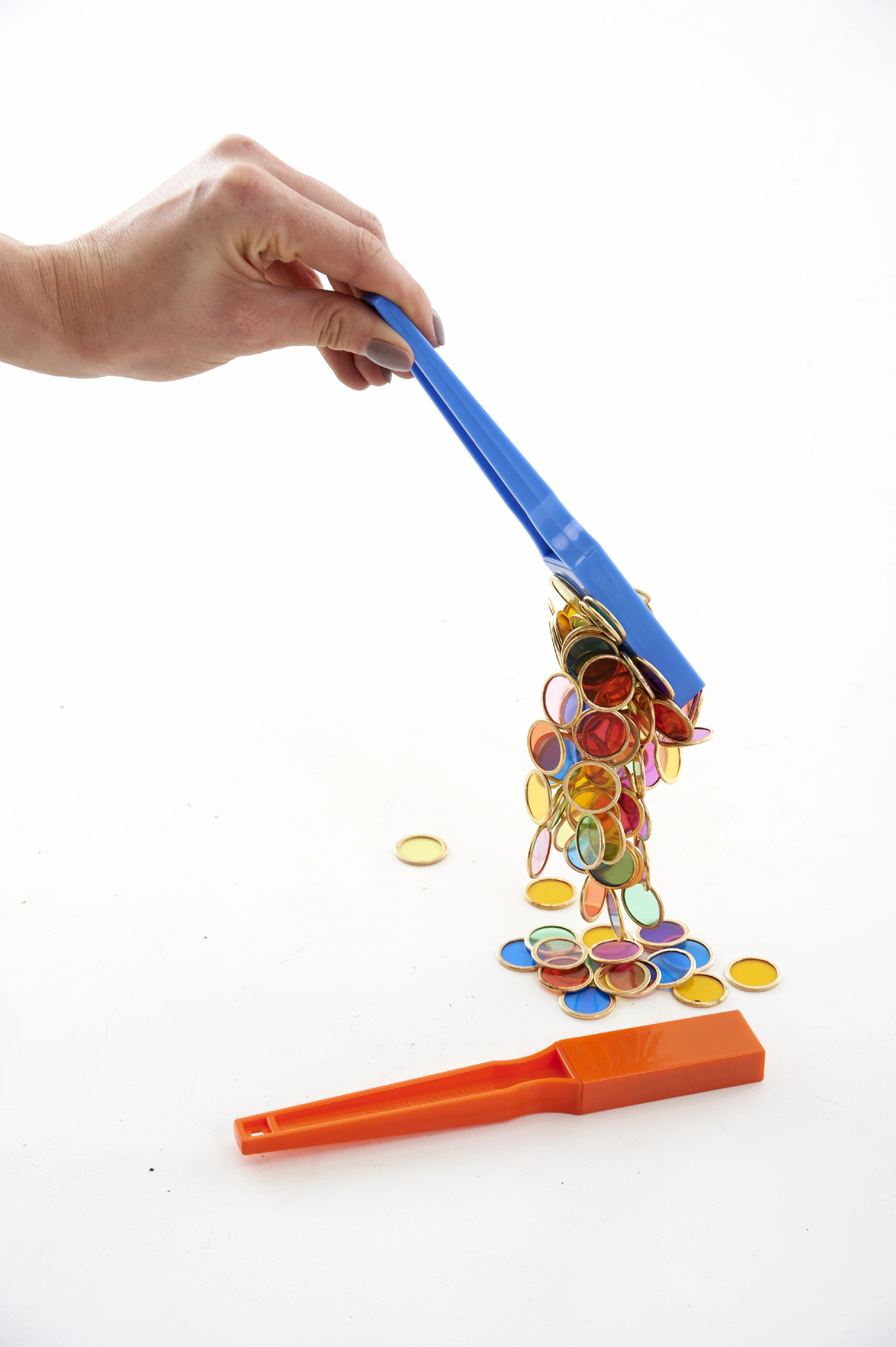 Barevné magnetické žetony na třídění a kreativní hru