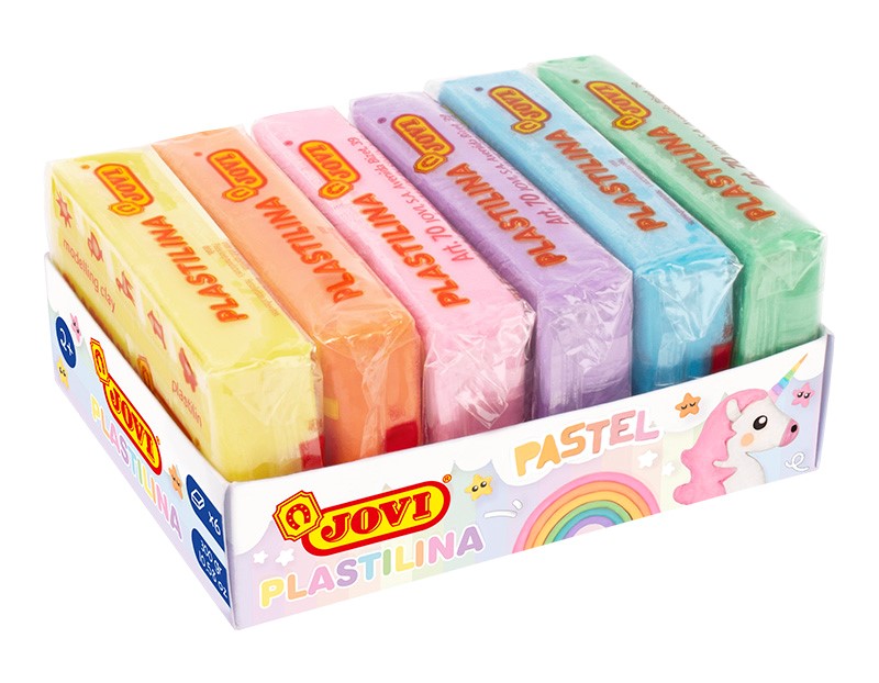 JOVI Plastelína 6x50 g pastelové barvy – sada modelíny pro děti