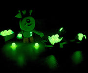 Svítící plastelína JOVI při hře ve tmě – efekt glow in the dark