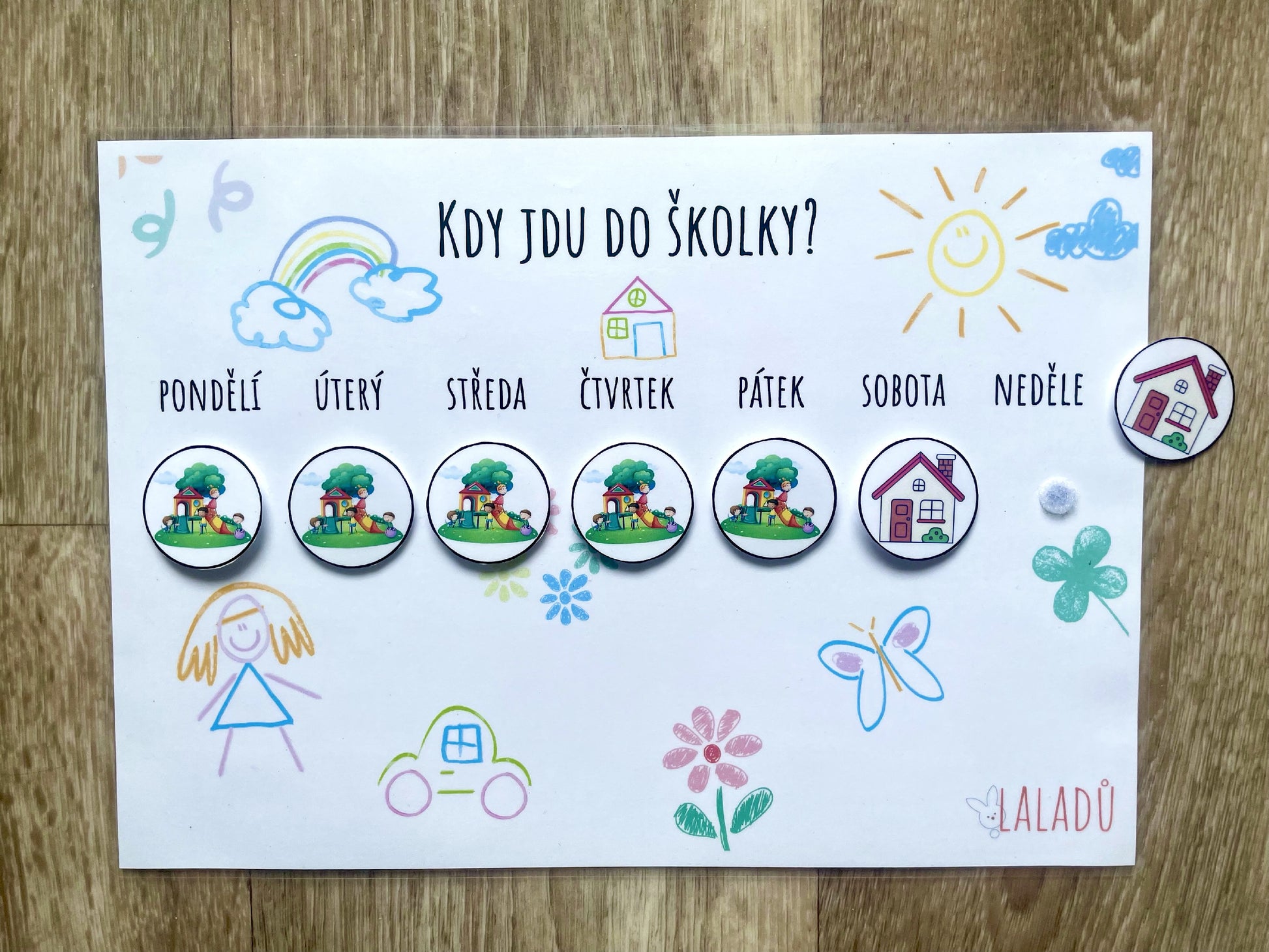 Kalendář pro děti – kdy jdu do školky a kdy zůstávám doma