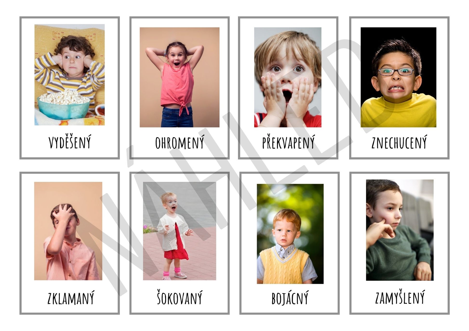 Karty s emocemi – pomůcka k porozumění a vyjádření pocitů