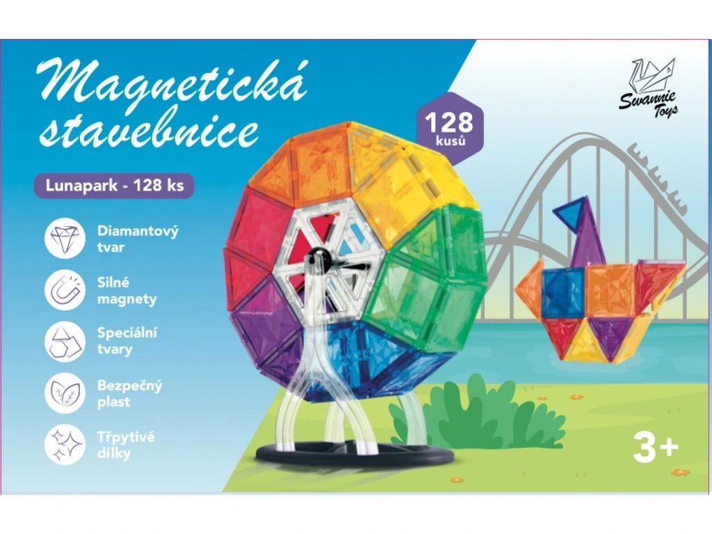 Balení stavebnice Lunapark 128 ks – Swannie Toys