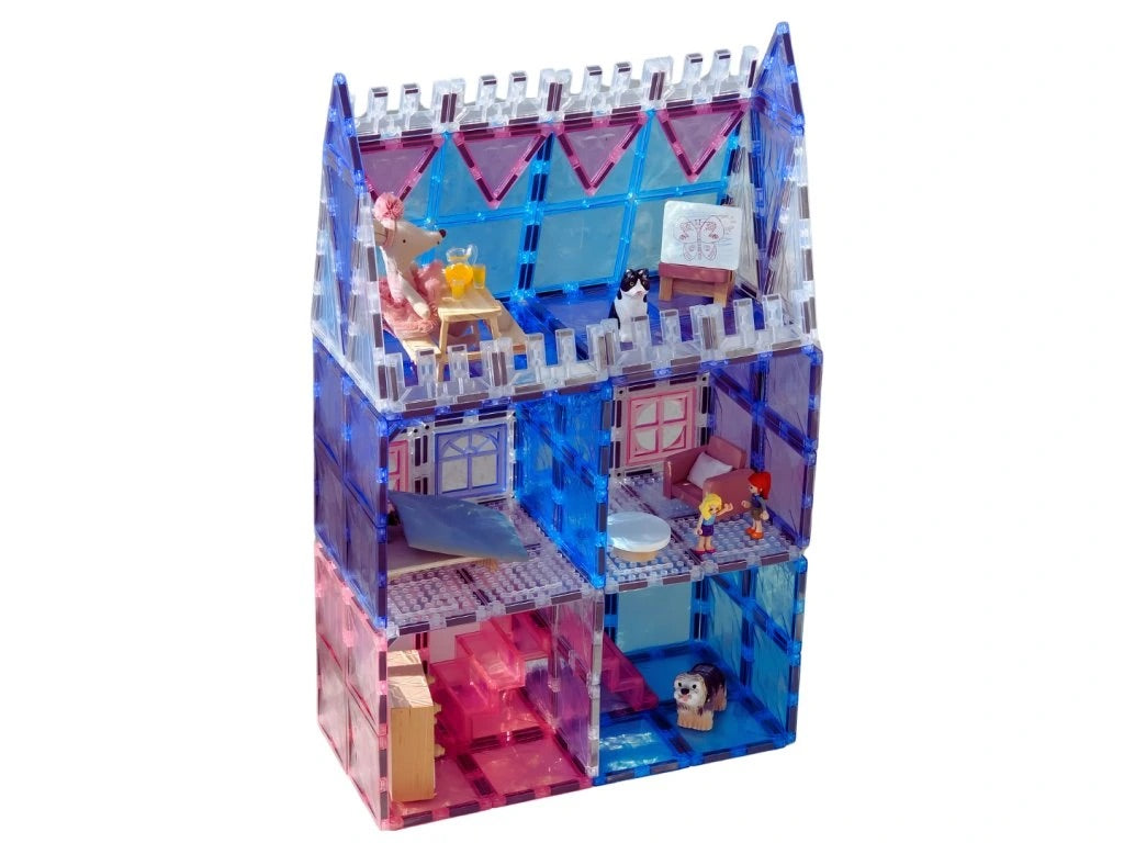 Děti spojují Lego a magnetickou stavebnici Swannie Toys
