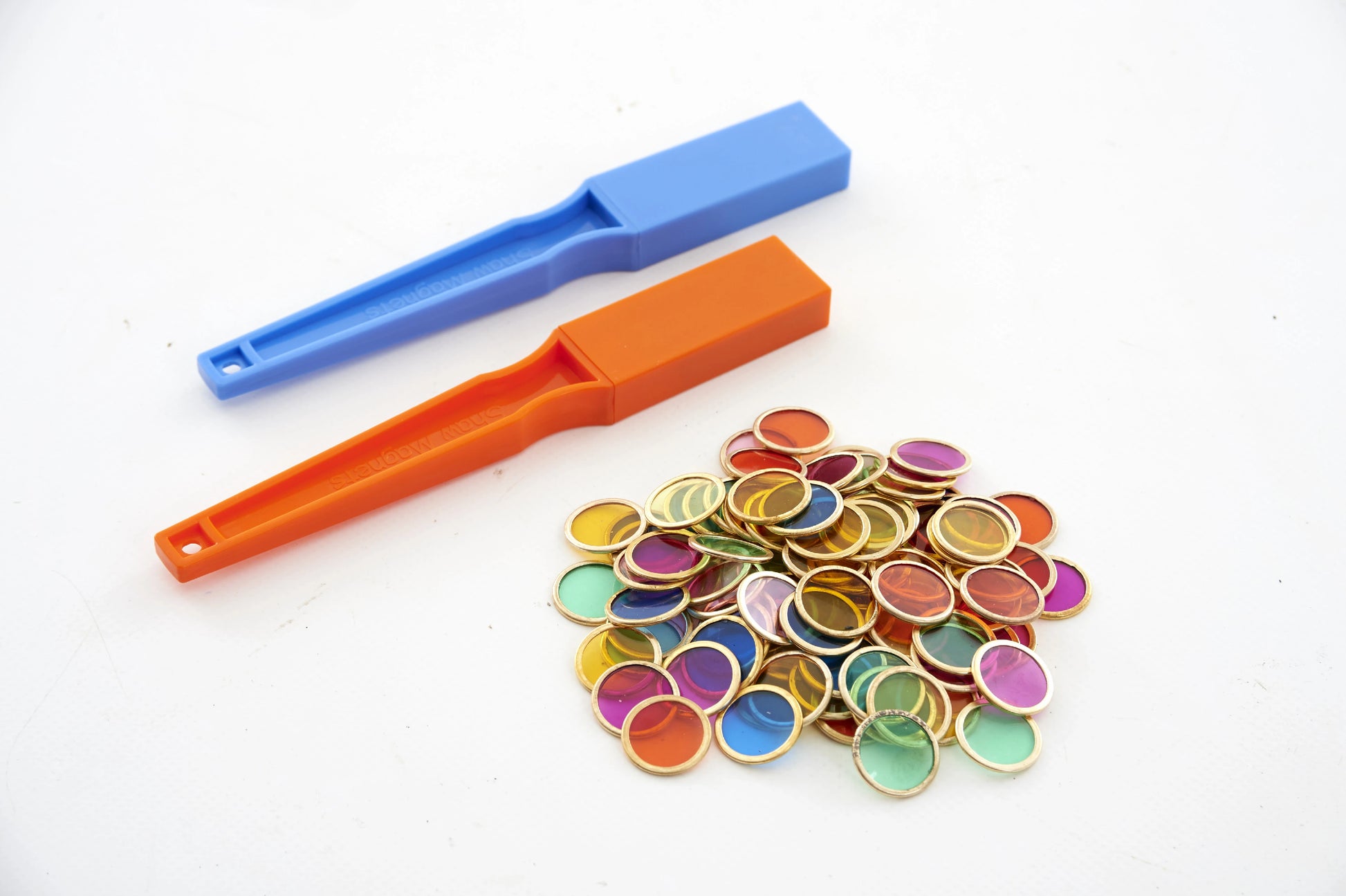 Magnetické hůlky a barevné žetony pro děti