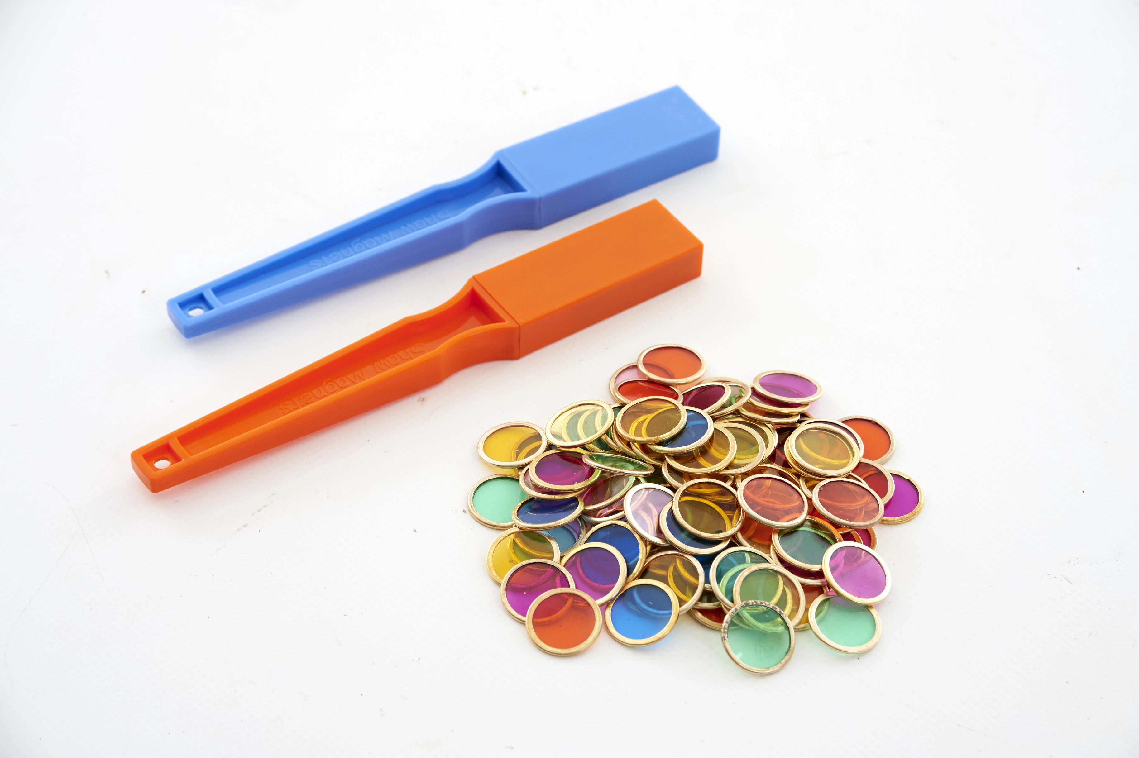 Magnetické hůlky a barevné žetony pro děti