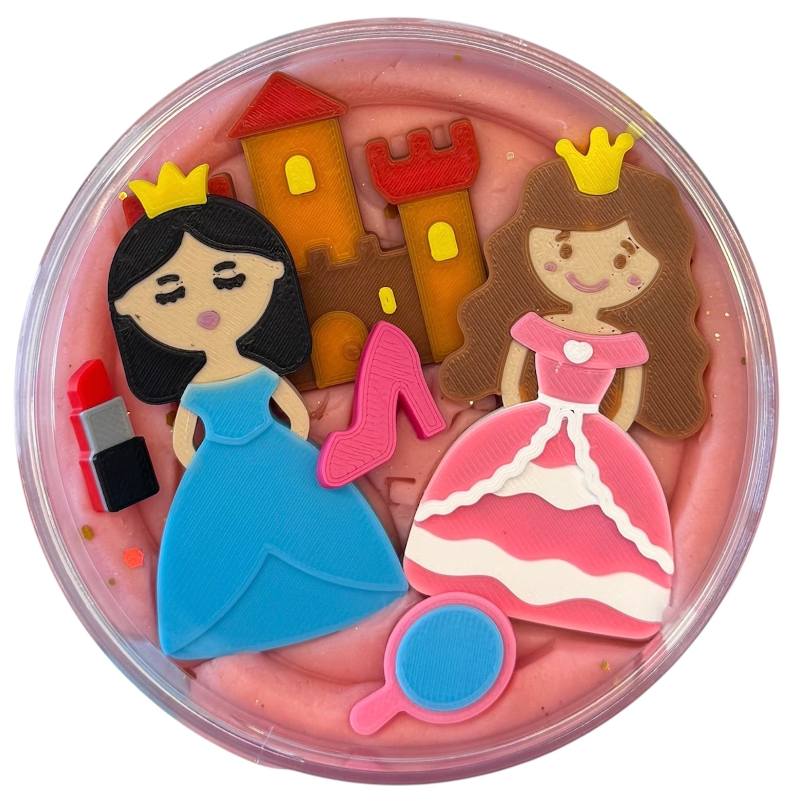 měkká voňavá modelína s princeznami a hradem