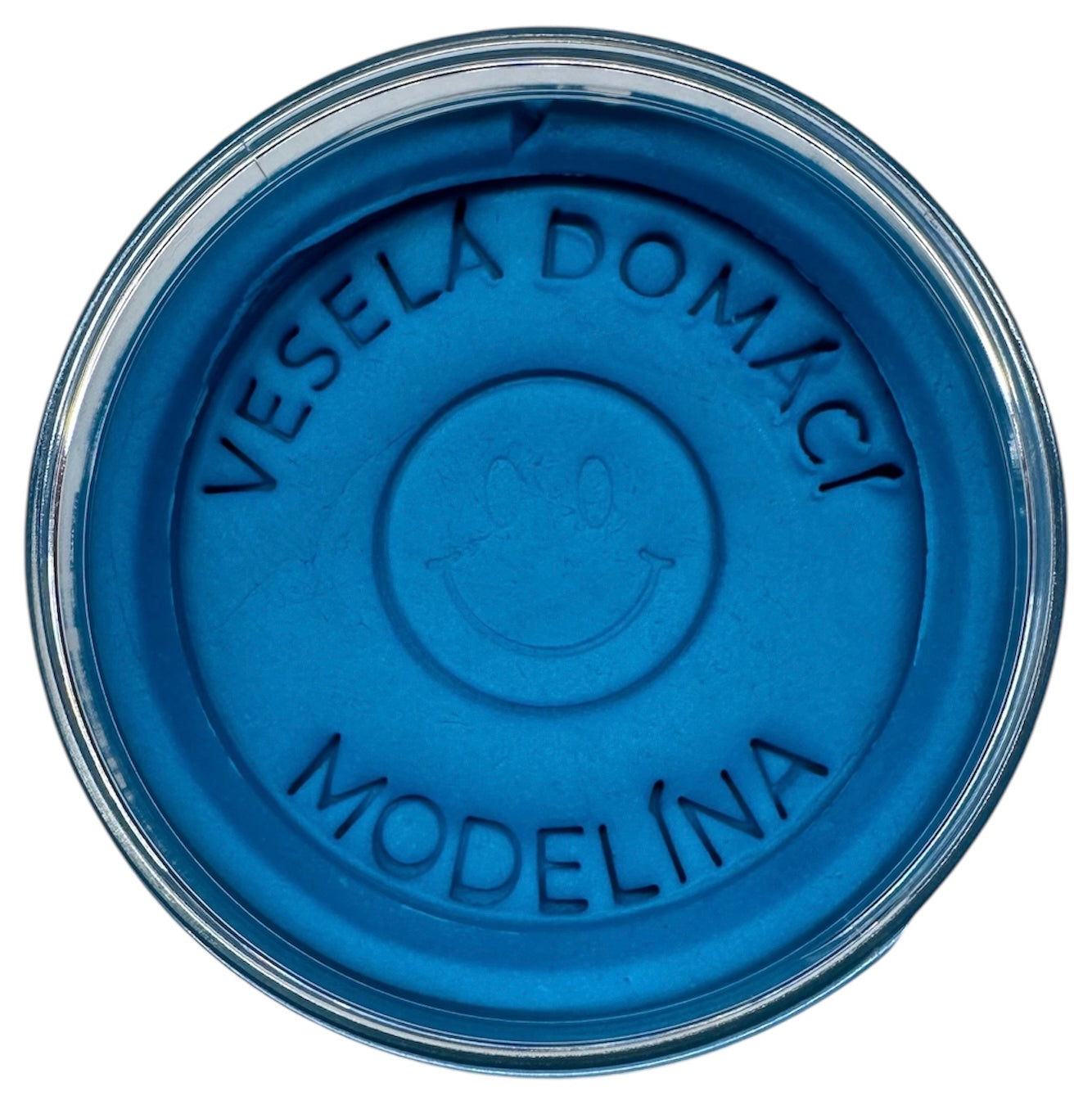 Modrá měkká modelína 270 g v uzavíratelné dóze