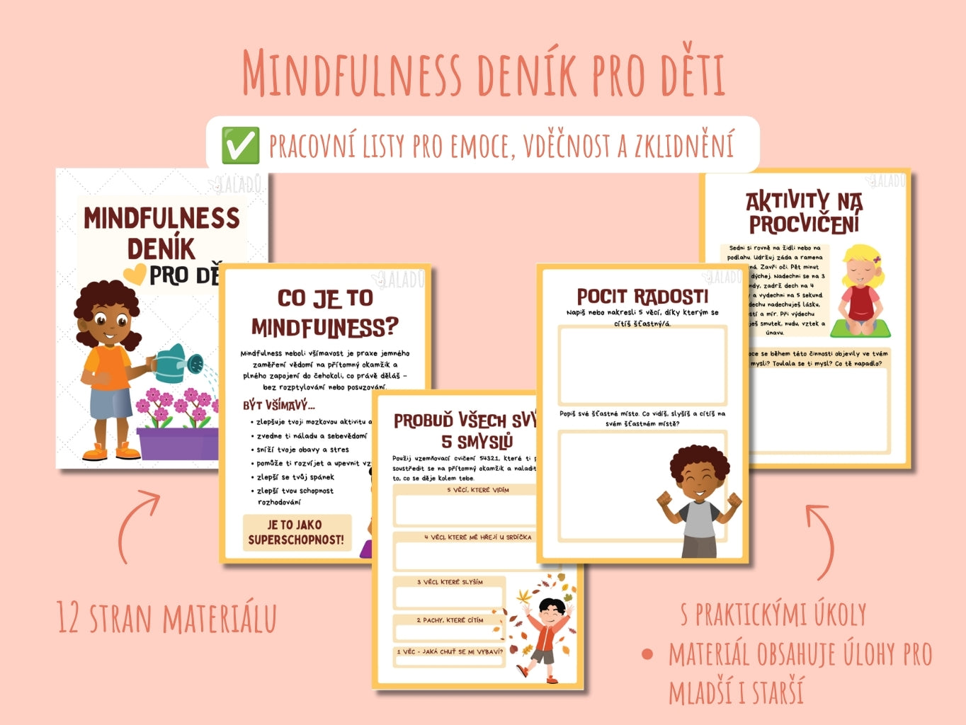 PDF materiál pro děti na emoce, radost, hněv a strach