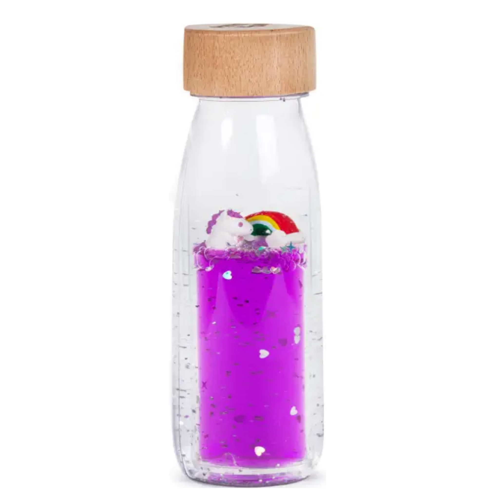 Senzorická lahvička Petit Boum MOVE Jednorožčí říše s růžovou dvoufázovou náplní