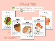Podzimní pracovní listy na stříhání a skládání obrázků