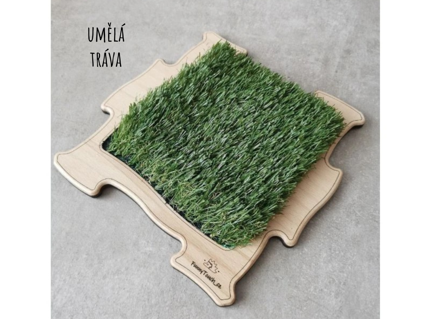Umělá tráva jako dílek senzomotorického puzzle