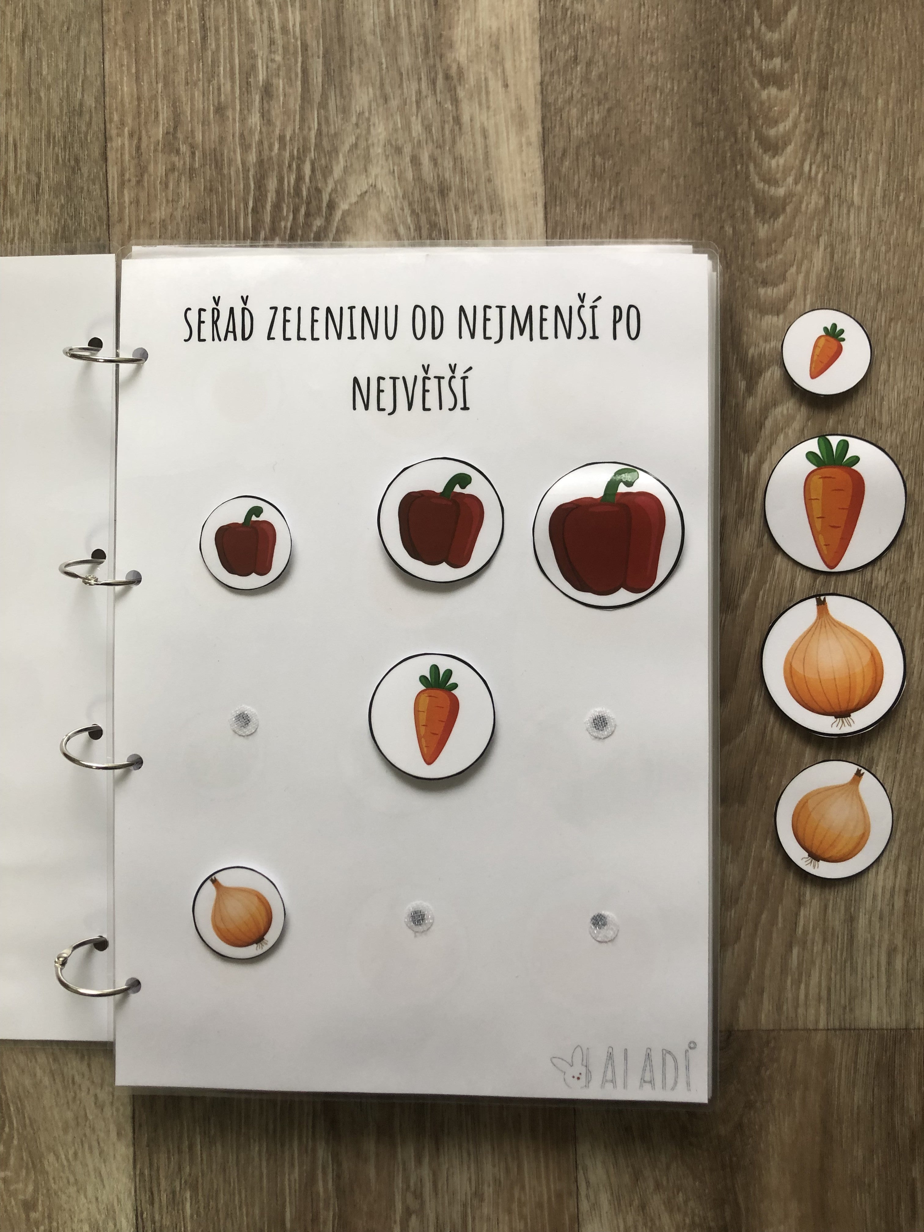 smyslové učení zelenina pracovní listy