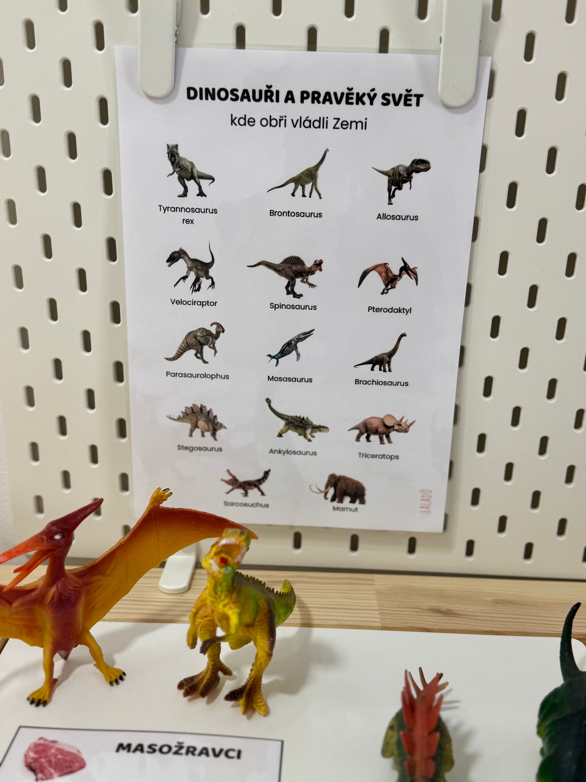 Plakát s dinosaury pro děti