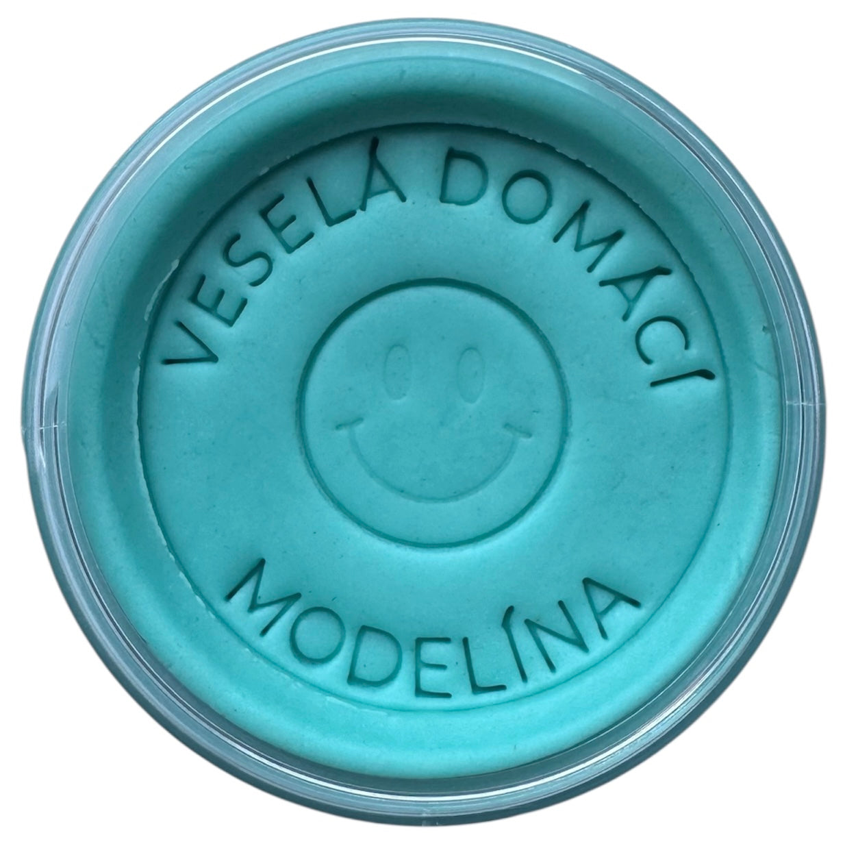 přírodní modelína v tyrkysové barvě pro smyslohraní